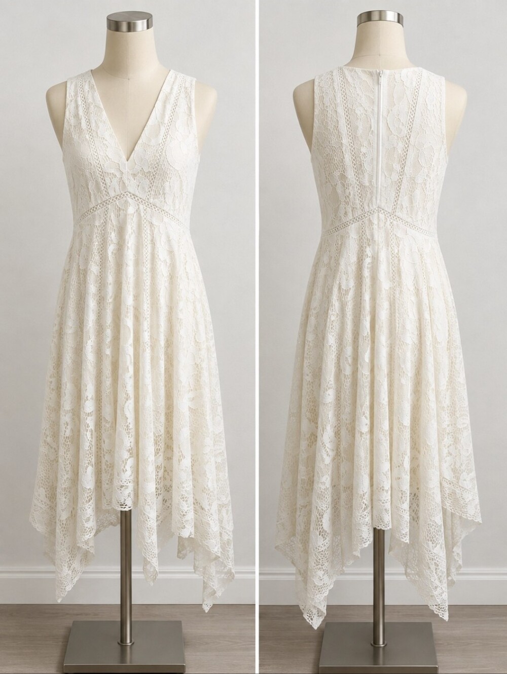 Taylor Ivory Lace PEA IN POD MATERNITY DRESS MEDIUM